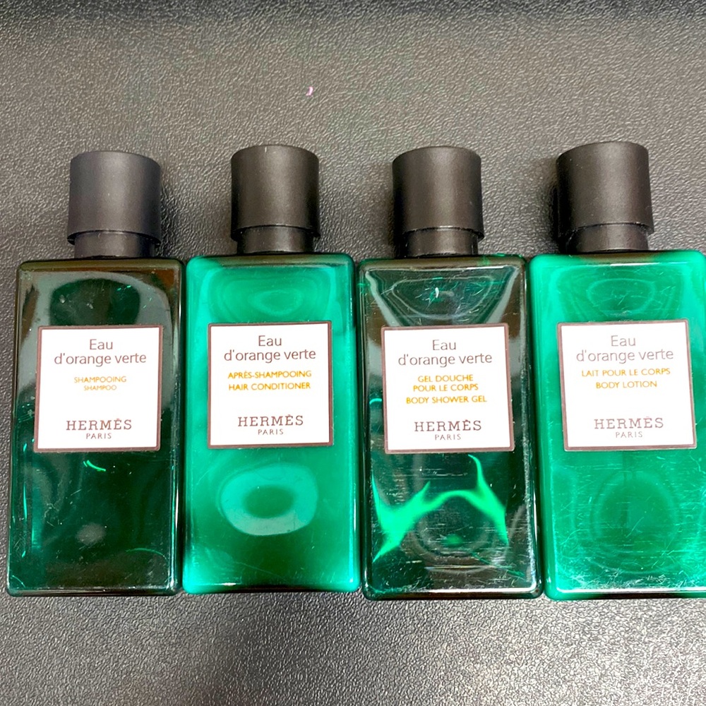 Hermes Eau d’Orange Verte’ NEW Shampoo Conditioner Lotion Body Wash Travel